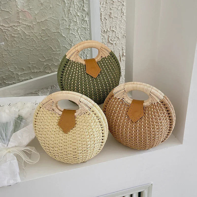 Handgeweven Schelptas – Luxe Strandtas Voor Dames
