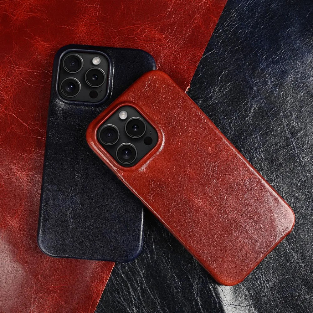 Premium Leren Iphone Case – Duurzaam, Stijlvol & Beschermend