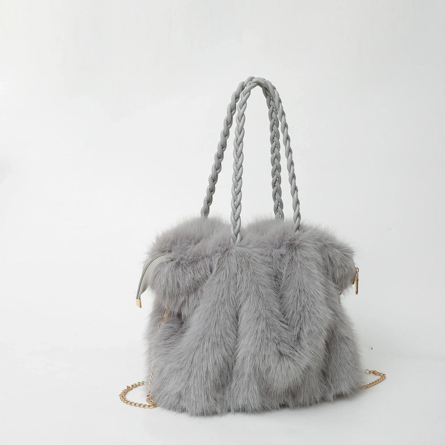 Luxe Fluffy Handtas | Dames Schoudertas | Zacht & Stijlvol