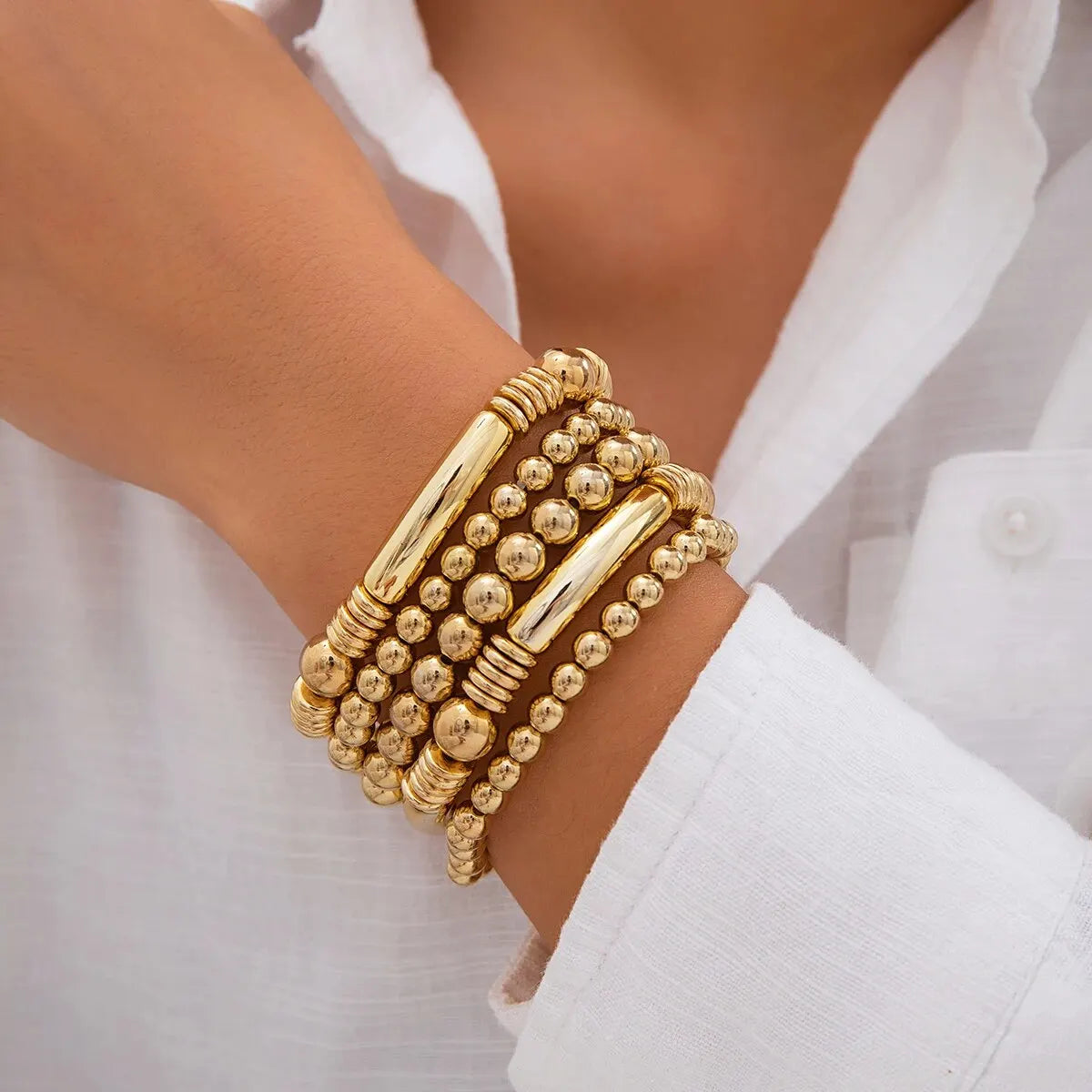 Armbanden Set | Kralen Armbanden | 5 Stuks | Stijlvol
