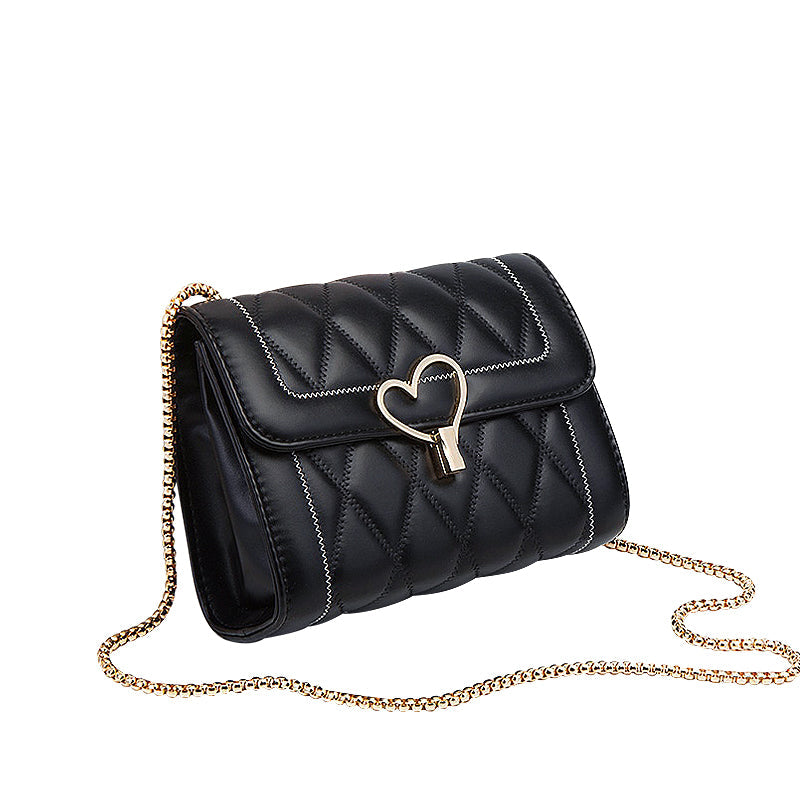 Trendy Crossbody Handtas met Hart Detail – Compact & Chic