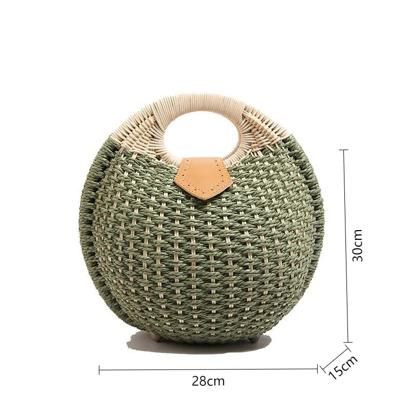 Handgeweven Schelptas – Luxe Strandtas Voor Dames