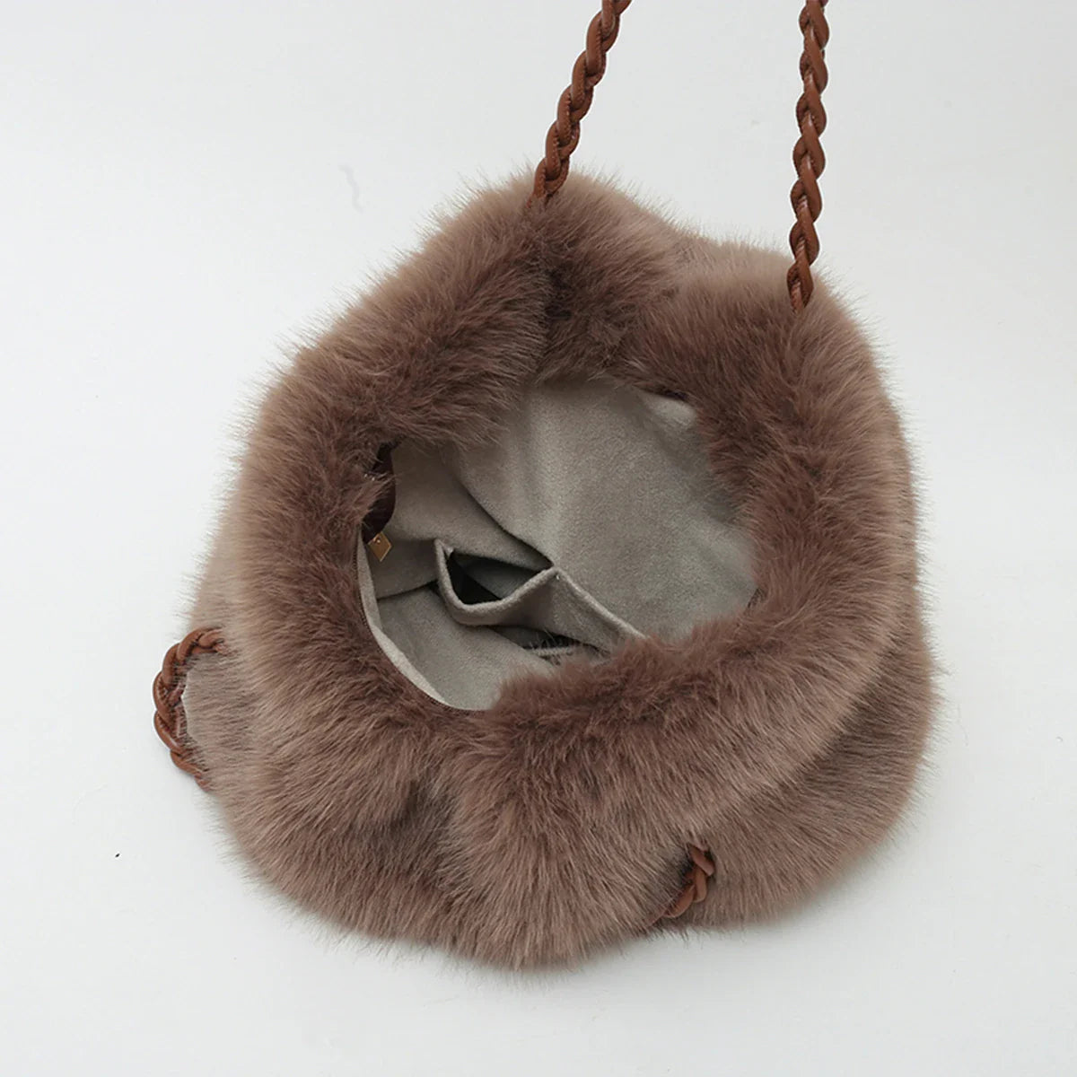Luxe Fluffy Handtas | Dames Schoudertas | Zacht & Stijlvol