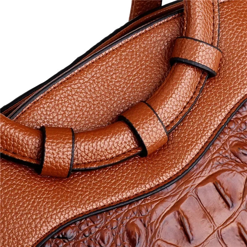 Dames Handtas | Croco Design | Luxe & Ruim