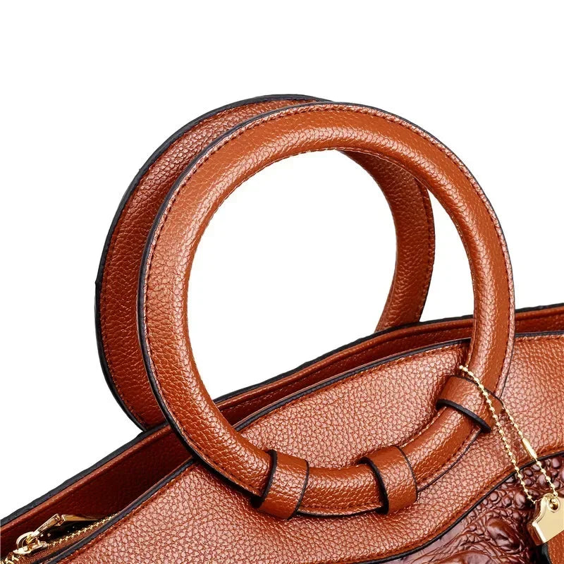Dames Handtas | Croco Design | Luxe & Ruim