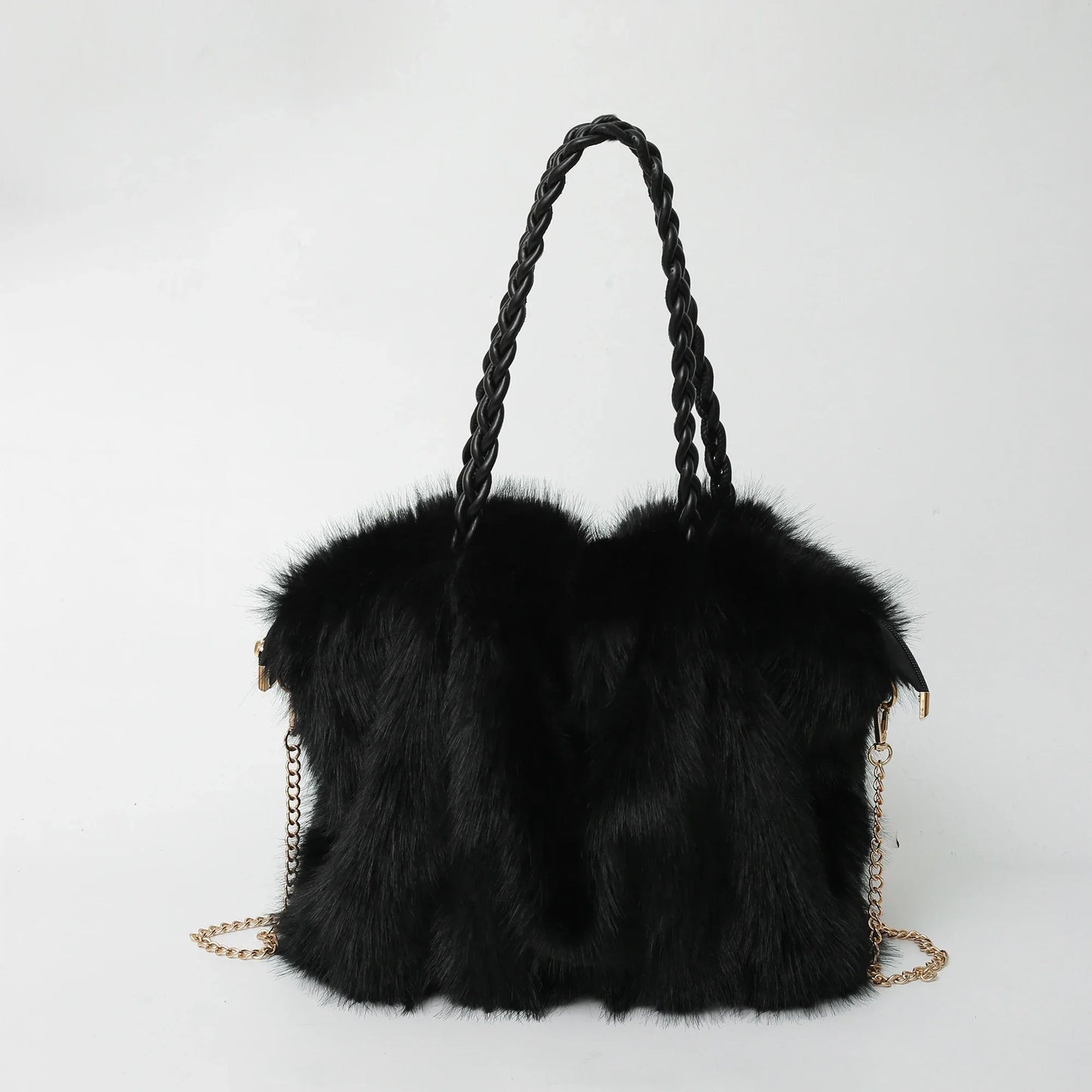 Luxe Fluffy Handtas | Dames Schoudertas | Zacht & Stijlvol