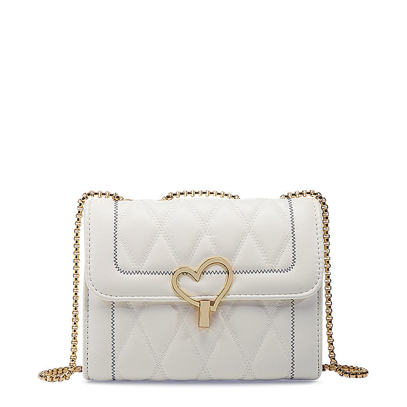 Trendy Crossbody Handtas met Hart Detail – Compact & Chic