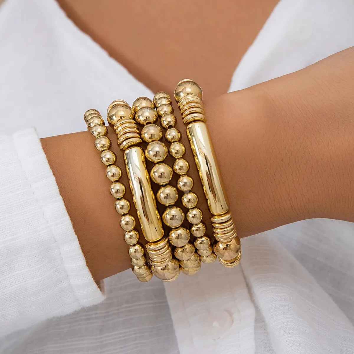 Armbanden Set | Kralen Armbanden | 5 Stuks | Stijlvol