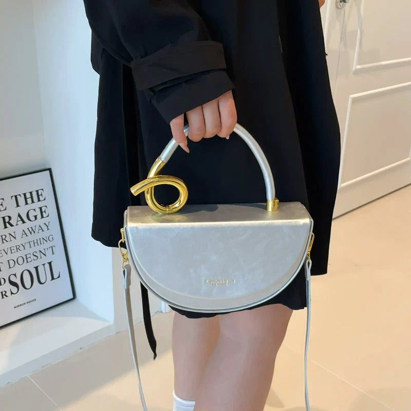 Stijlvolle Halve Maan Tas | Trendy Dames Handtas
