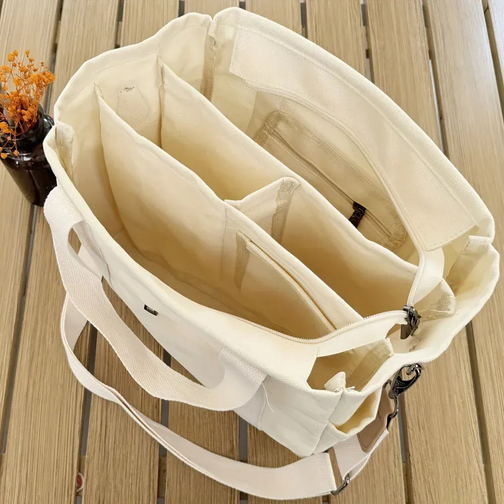Tote Bag | Dames | Ruim | Meerdere Vakken | Schouderriem