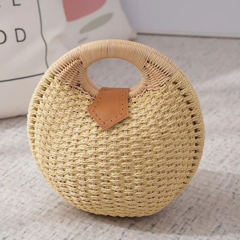 Handgeweven Schelptas – Luxe Strandtas Voor Dames