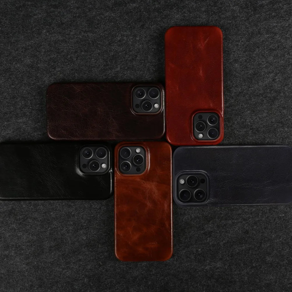 Premium Leren Iphone Case – Duurzaam, Stijlvol & Beschermend