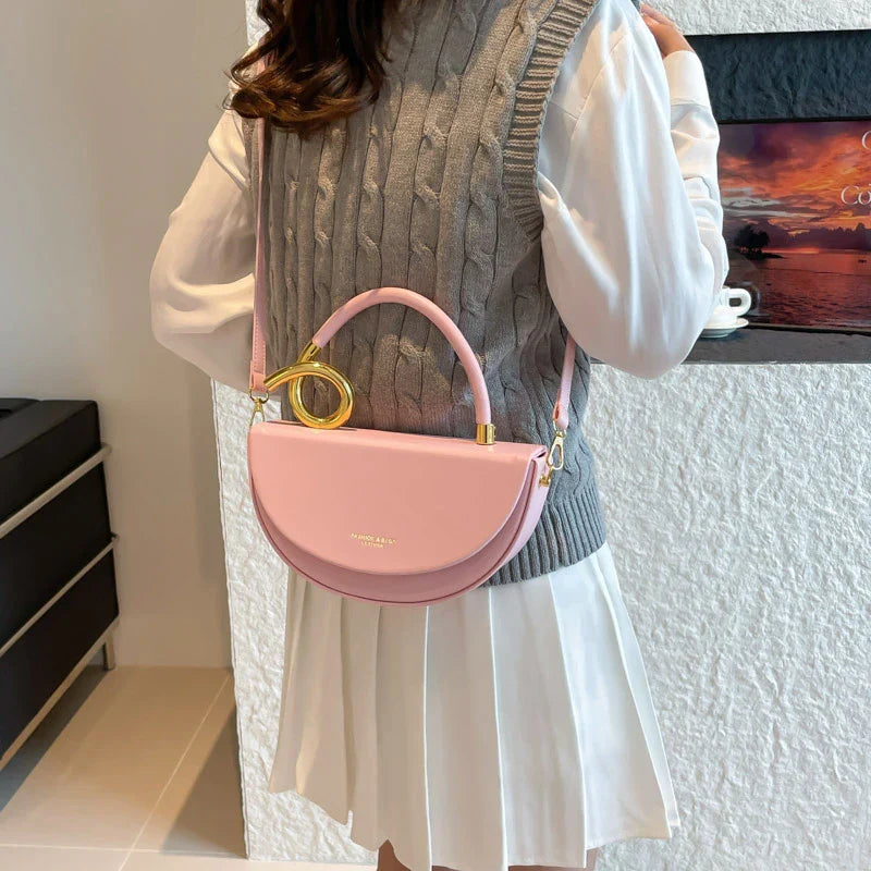 Stijlvolle Halve Maan Tas | Trendy Dames Handtas