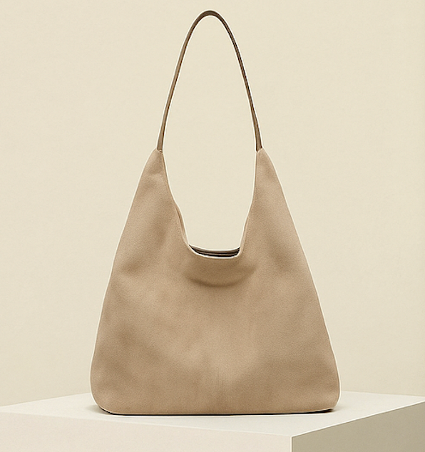 Luxe Shopper Tas Dames | Stijlvolle Vegan Suède Tote Bag