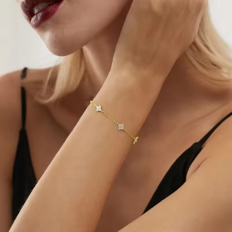 Luxe Armband Dames – Sterling Zilver of Goud met 18K Plating