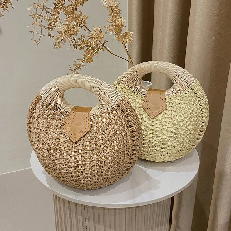 Handgeweven Schelptas – Luxe Strandtas Voor Dames