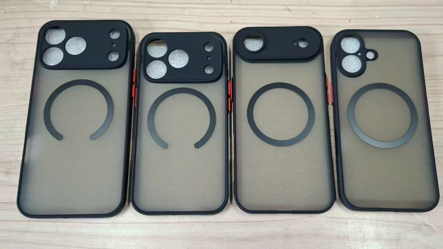Shockproof Matte iPhone Hoesje  – Compatibel met MagSafe