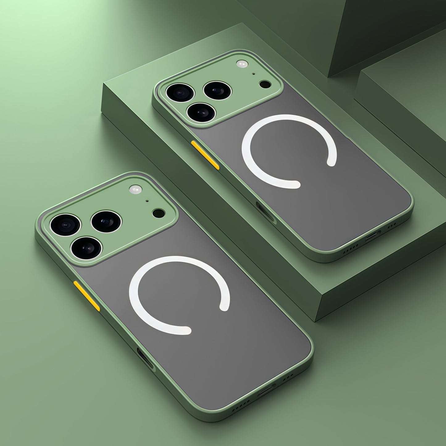 Shockproof Matte iPhone Hoesje  – Compatibel met MagSafe