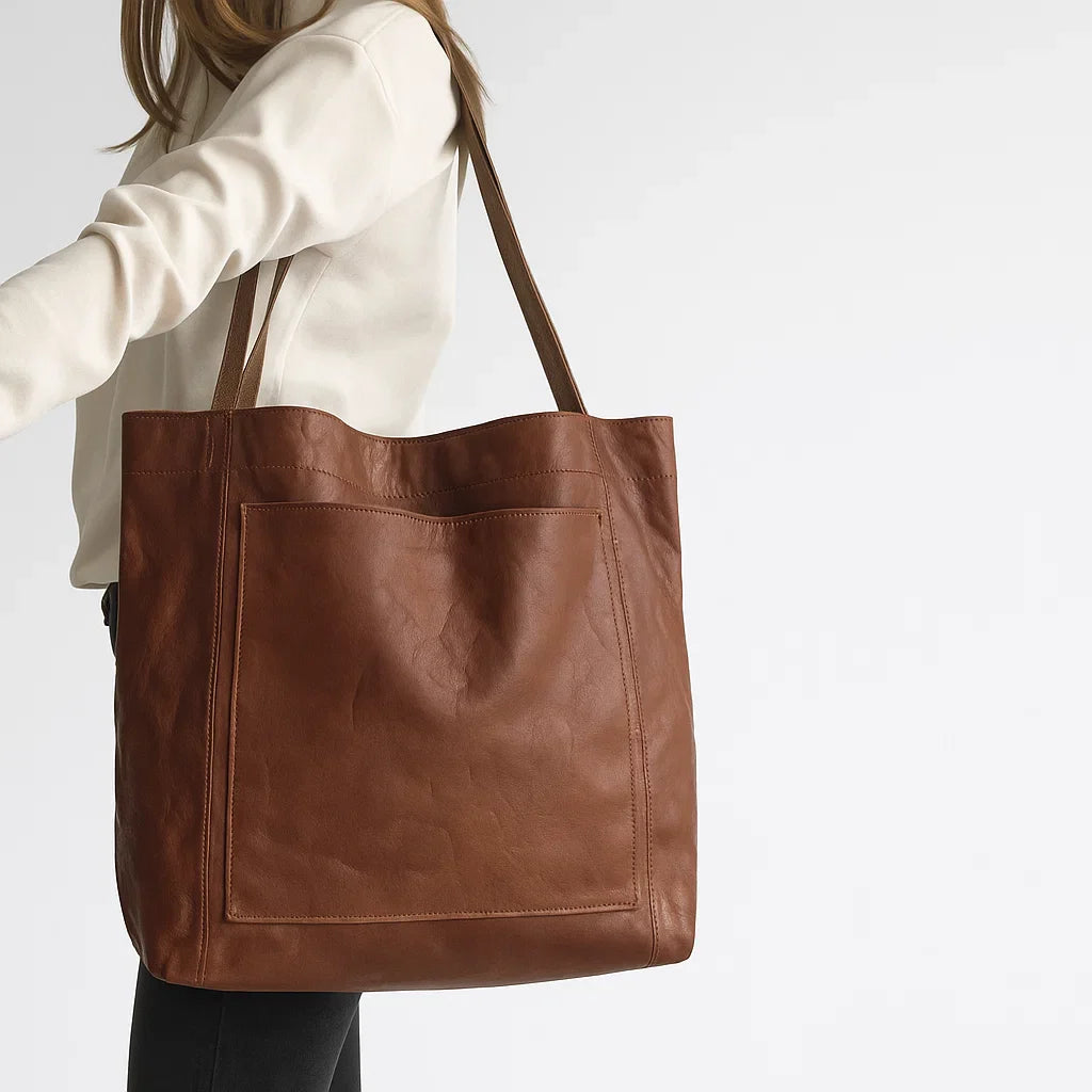 De Leren Totebag die Altijd Meekan