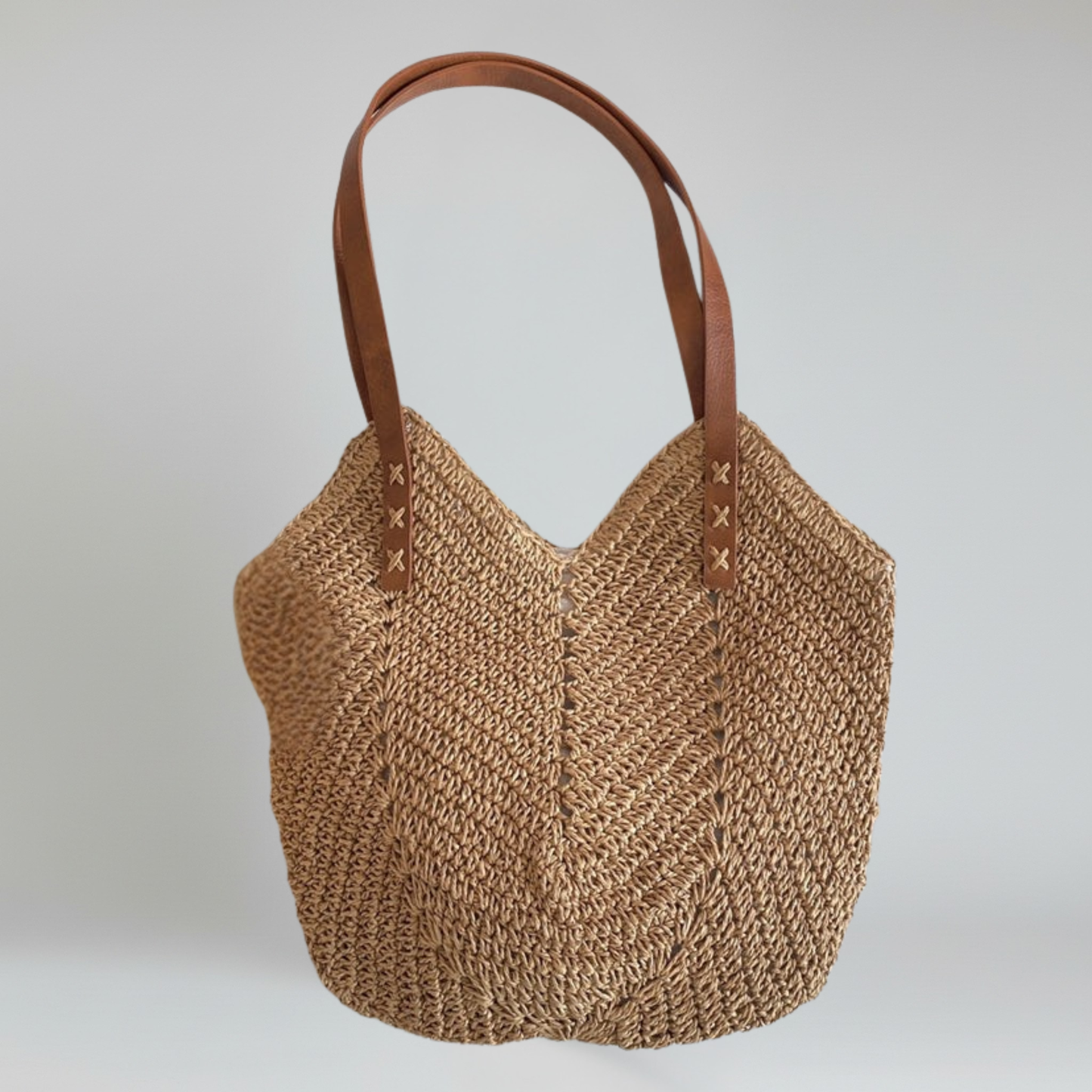 Straw Tote Bag Dames – Geweven Zomertas voor Strand en Vakantie
