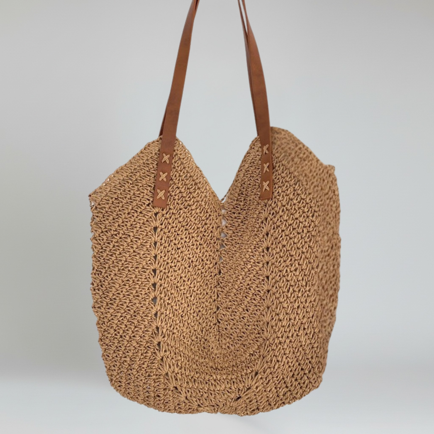 Straw Tote Bag Dames – Geweven Zomertas voor Strand en Vakantie