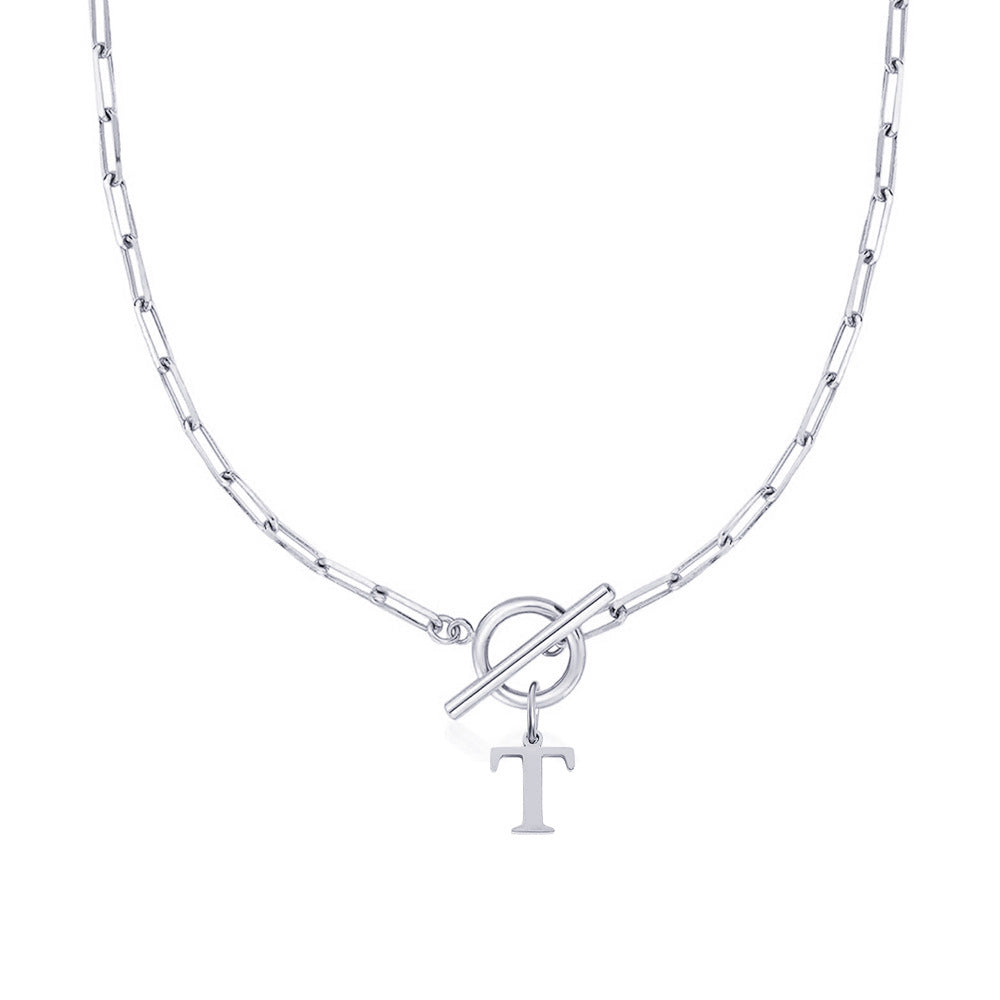 Ketting | Initial Letter | Paperclip Chain | Goud | Trendy