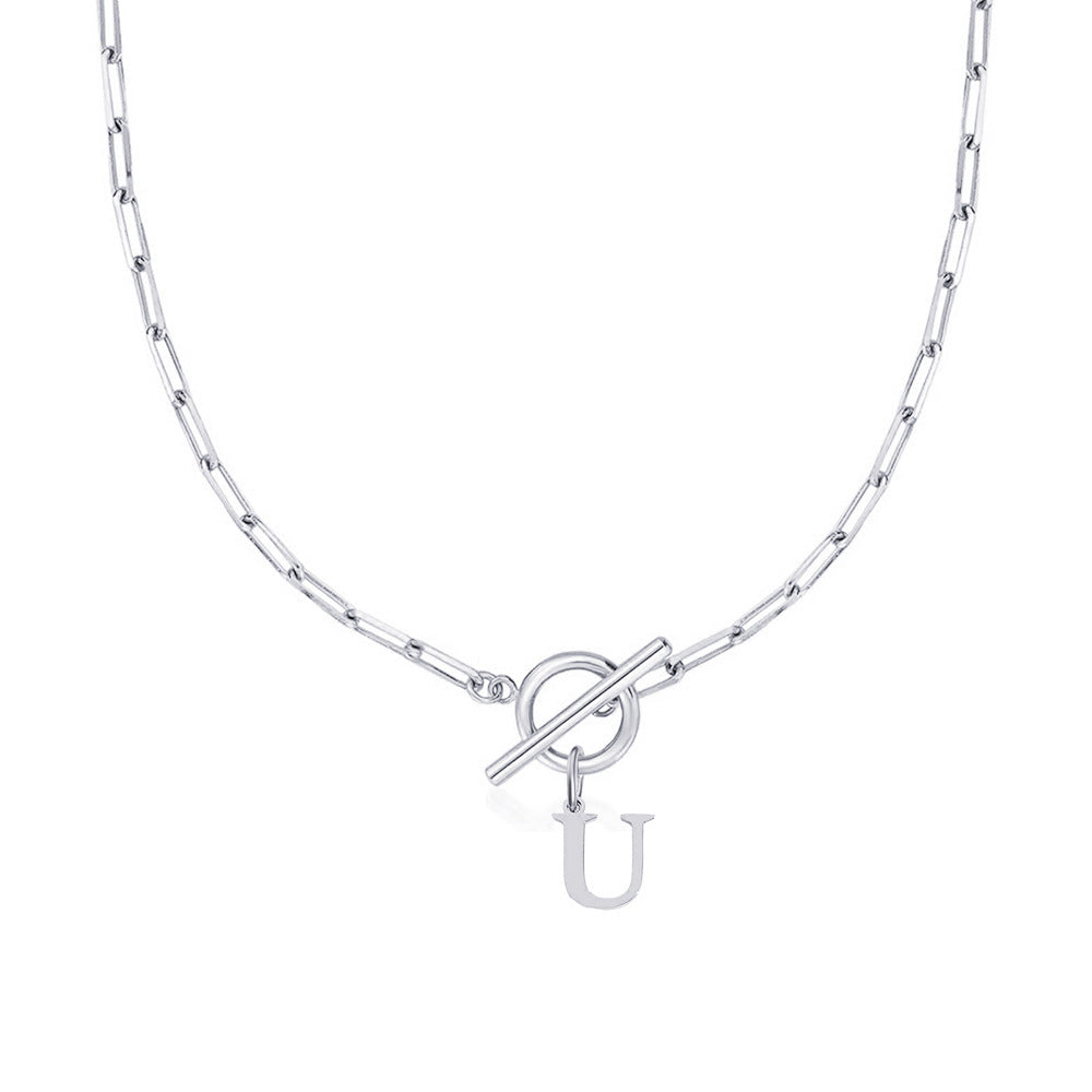 Ketting | Initial Letter | Paperclip Chain | Goud | Trendy