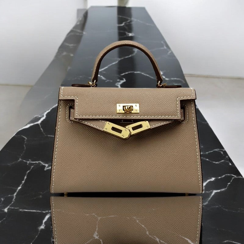 Handtas Dames | Gestructureerd | Draaisluiting | Compact