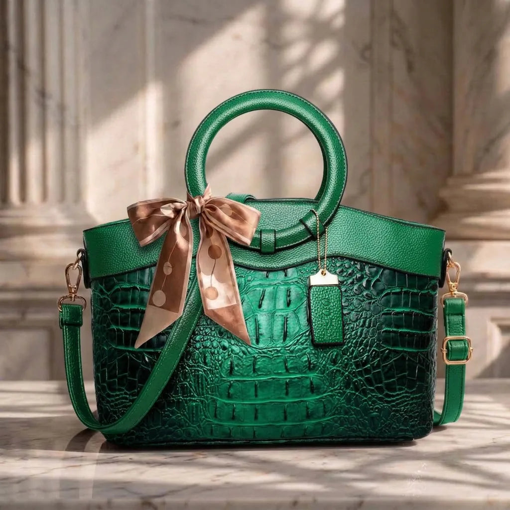 Dames Handtas | Croco Design | Luxe & Ruim