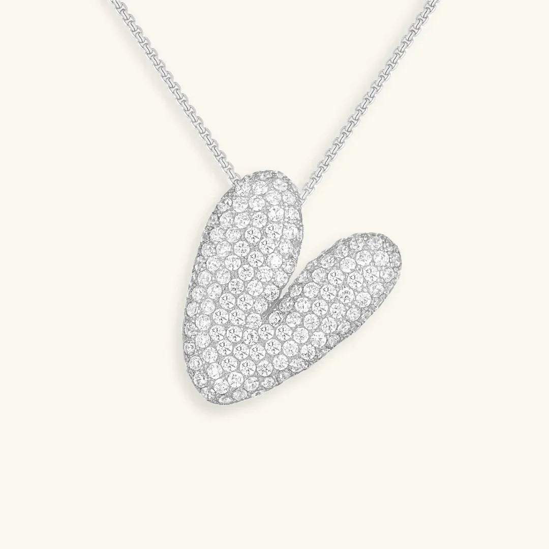 Initial Ketting Goudkleurig | Bubble Letter Hanger | Luxe Zirkonia Look