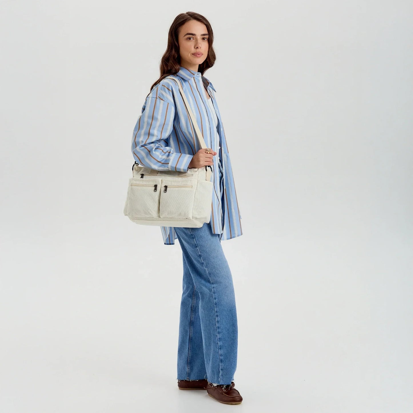 Crossbody Tas Dames | Corduroy | Ruim & Praktisch Design