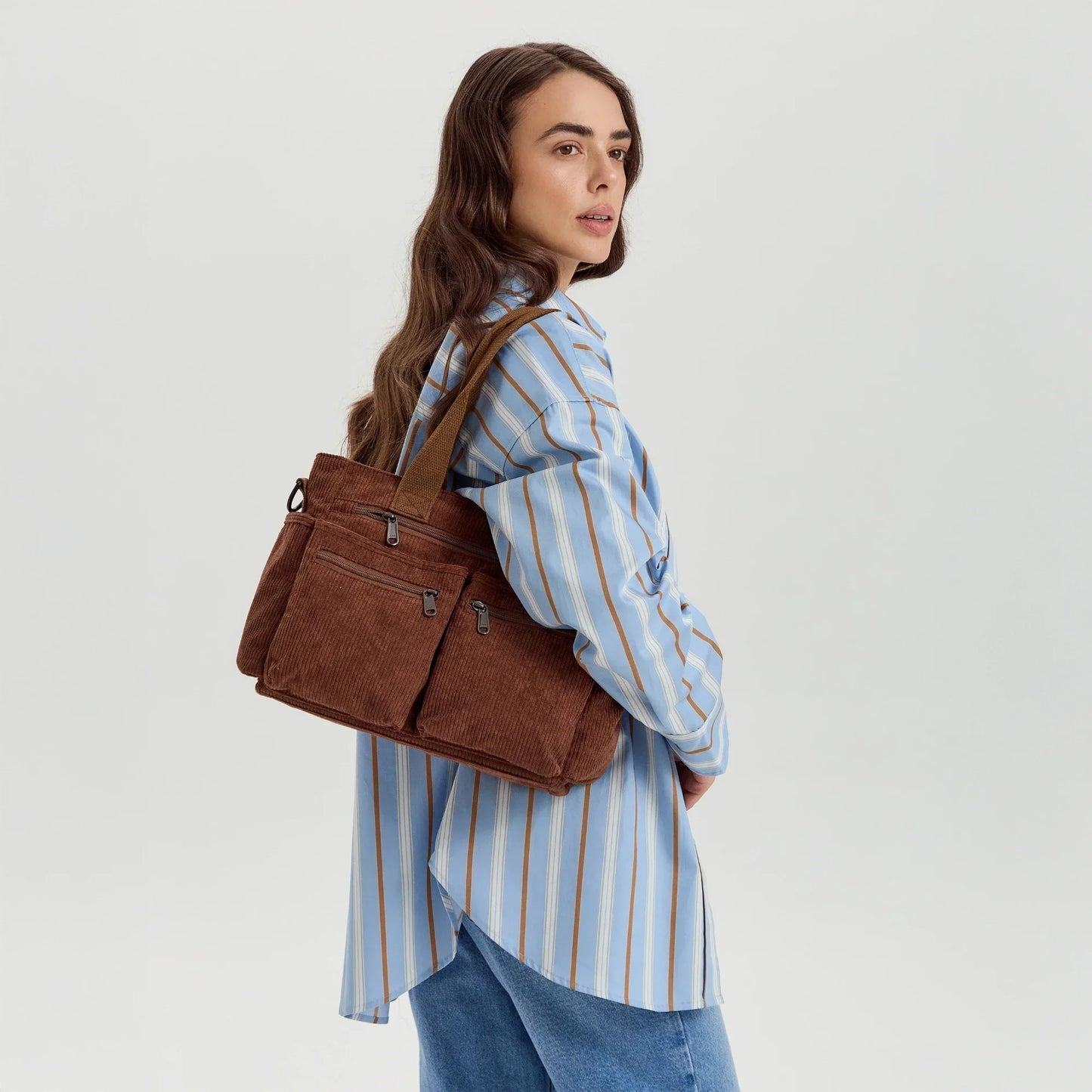 Crossbody Tas Dames | Corduroy | Ruim & Praktisch Design