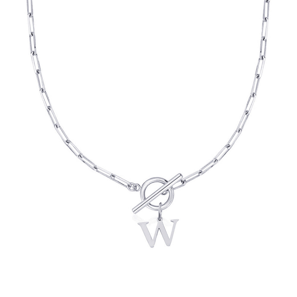Ketting | Initial Letter | Paperclip Chain | Goud | Trendy