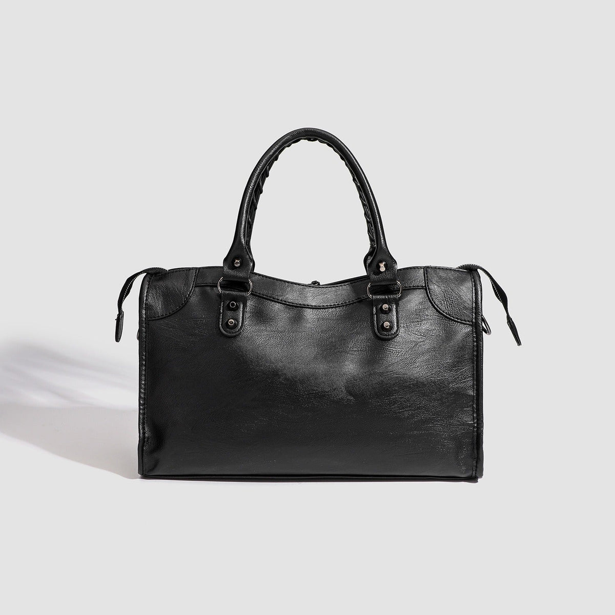 Dames Schoudertas | Zwart | Ruime Handtas | Met Ritsdetails