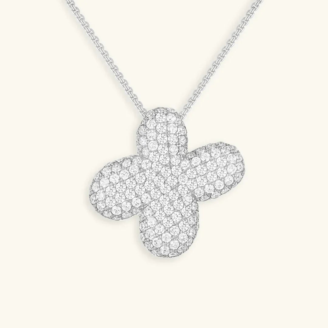 Initial Ketting Goudkleurig | Bubble Letter Hanger | Luxe Zirkonia Look