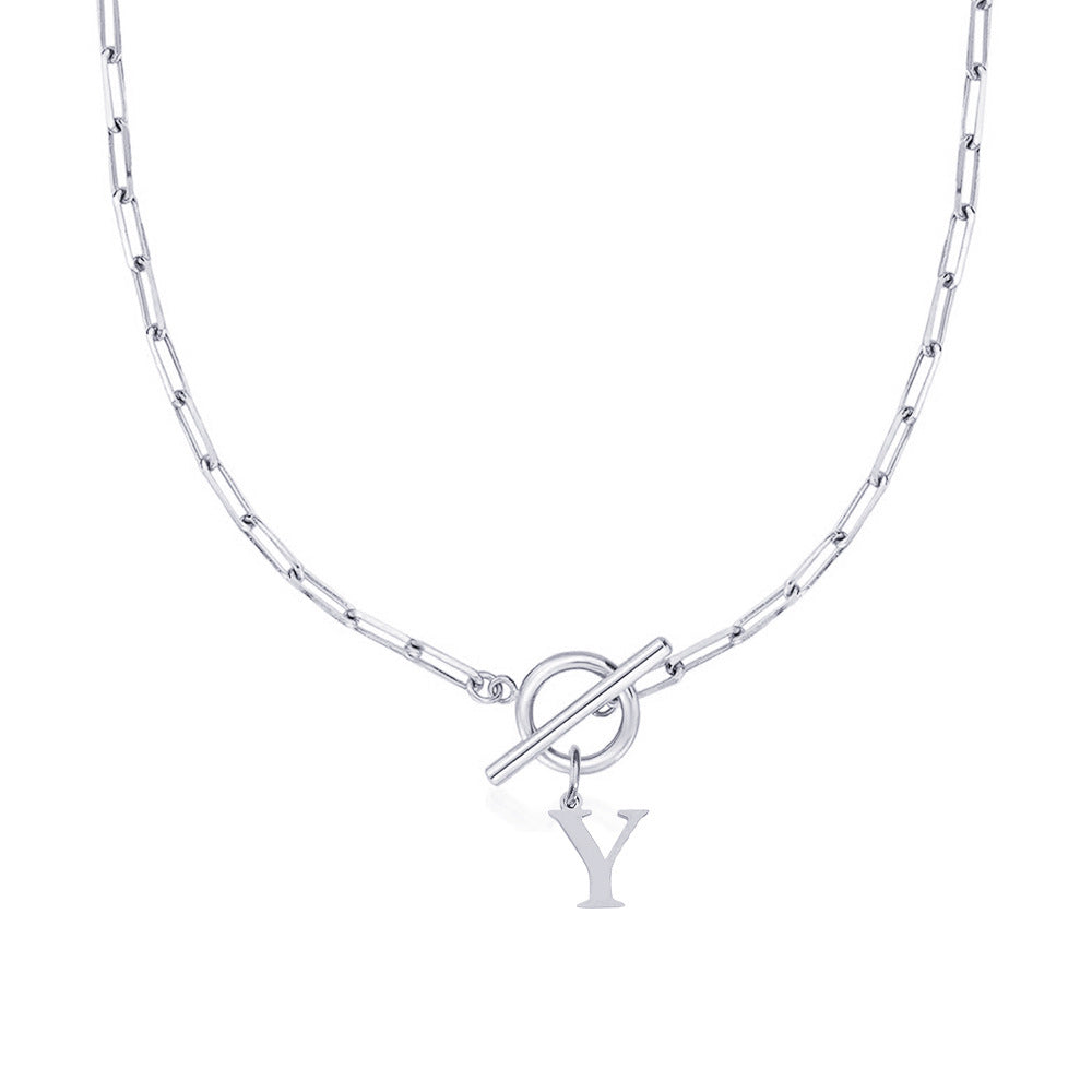 Ketting | Initial Letter | Paperclip Chain | Goud | Trendy