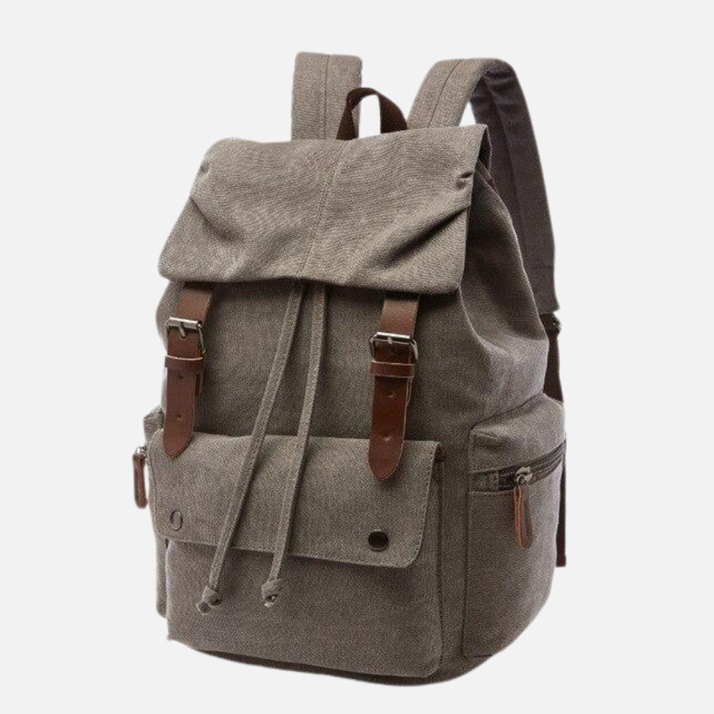 Vintage Canvas Rugzak voor School, Werk & Reizen – Ruim, Duurzaam & Stijlvol