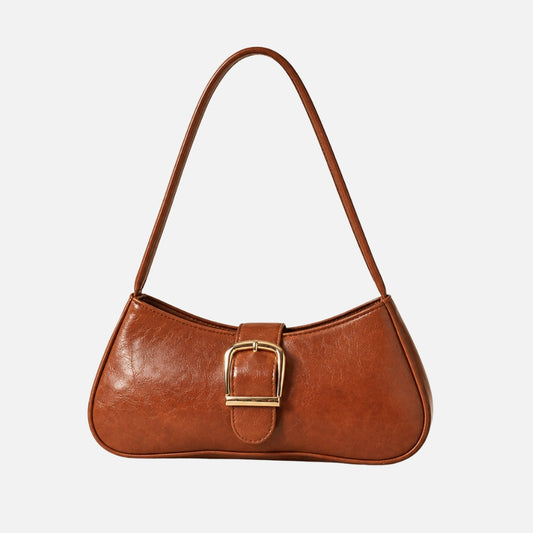 Baguette Tas Dames | Luxe Vintage Schoudertas | PU Leer