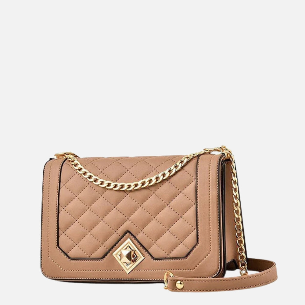 Trendy Crossbody Schoudertas met Diamantpatroon – Stijlvol & Compact