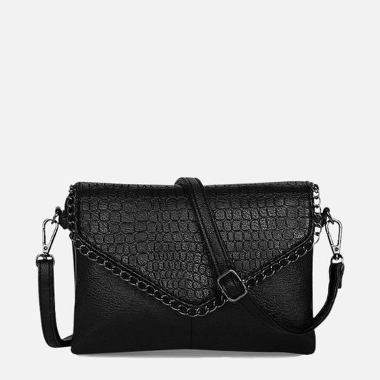 Zwarte Crossbodytas met Kettingdetail – Stijlvol & Veelzijdig