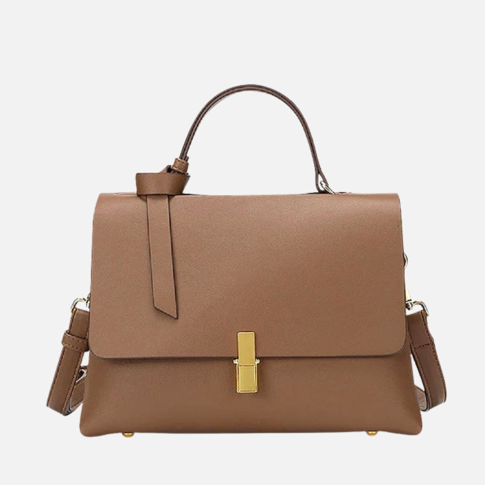 Elegant & Tijdloos - Luxe Handtas met Gouden Sluiting