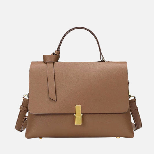 Elegant & Tijdloos - Luxe Handtas met Gouden Sluiting