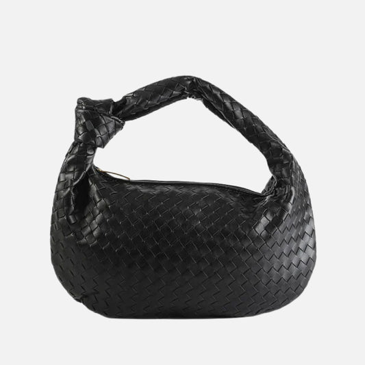 Luxe Gevlochten Schoudertas – Compacte Dames Tas voor Avond en Dag