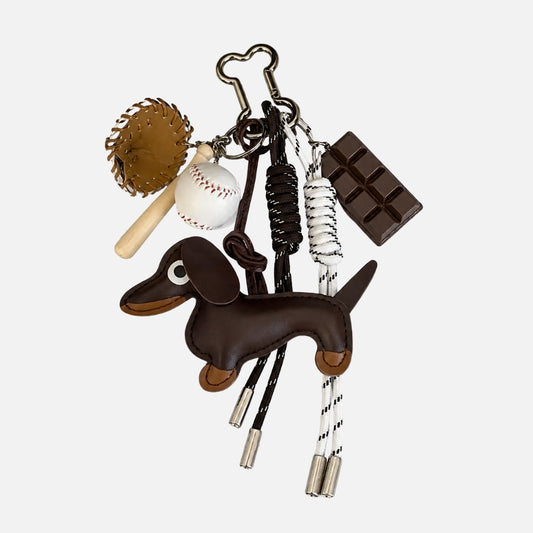 Dachshund Bag Charm – Speelse Tasbedel Dames