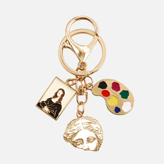 Artsy Bag Charm – Luxe Kunst Tashanger Dames