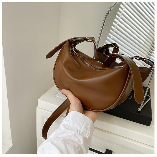 Trendy Crescent Schouder Tas – Stijlvolle en Ruime Dames Tas voor Elke Dag
