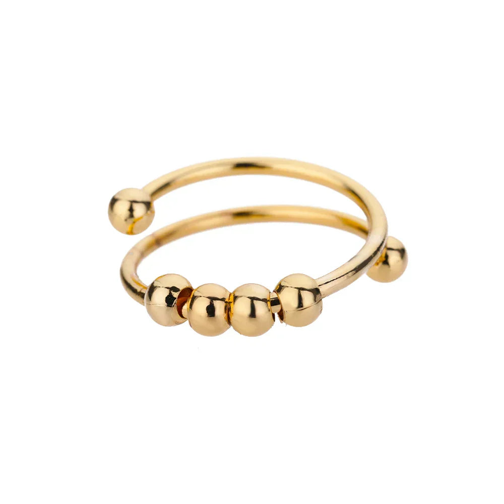 Anti-Stress Ring – Draaiende Kralen voor Rust & Focus