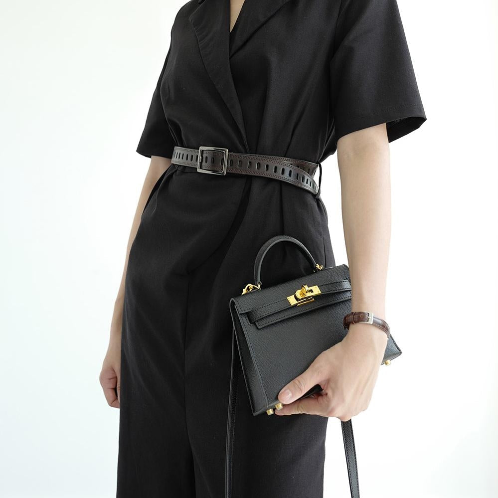 Handtas Dames | Gestructureerd | Draaisluiting | Compact