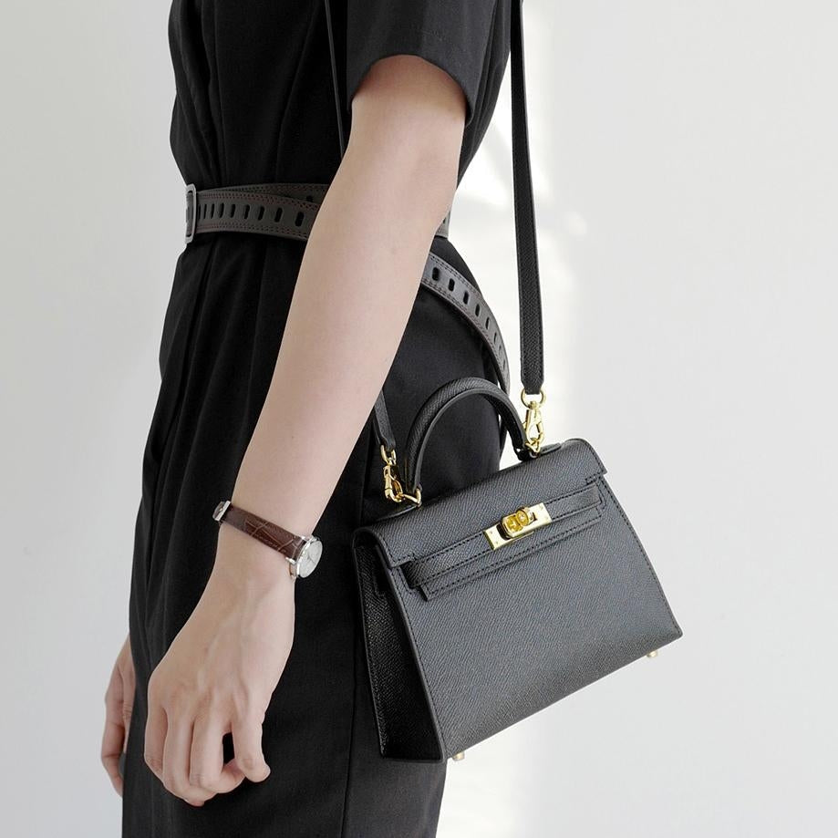 Handtas Dames | Gestructureerd | Draaisluiting | Compact