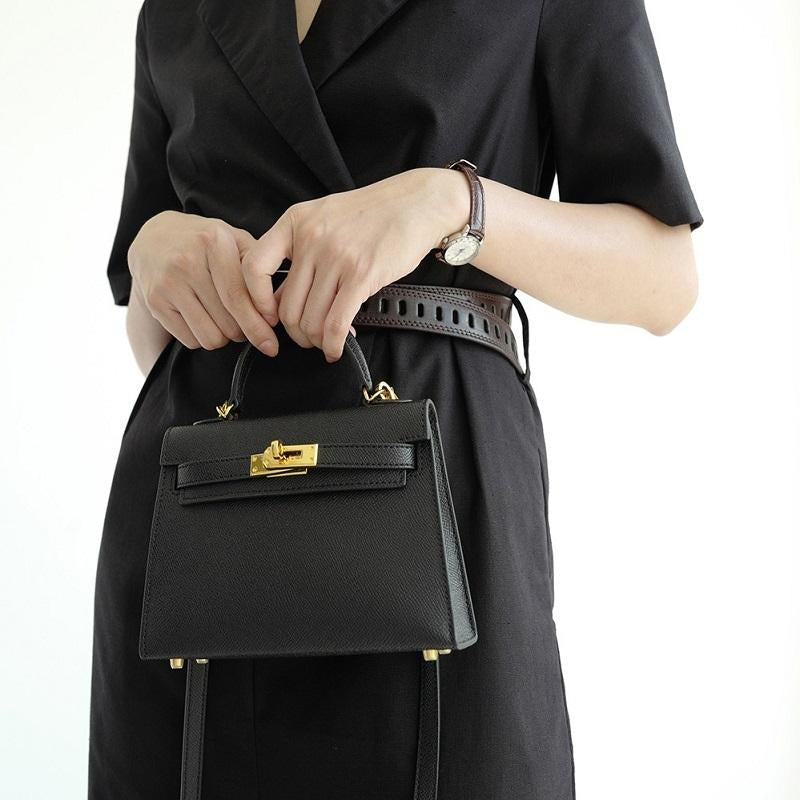 Handtas Dames | Gestructureerd | Draaisluiting | Compact